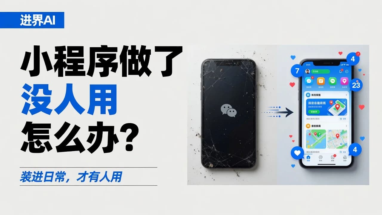 企业小程序做了没人用怎么办？