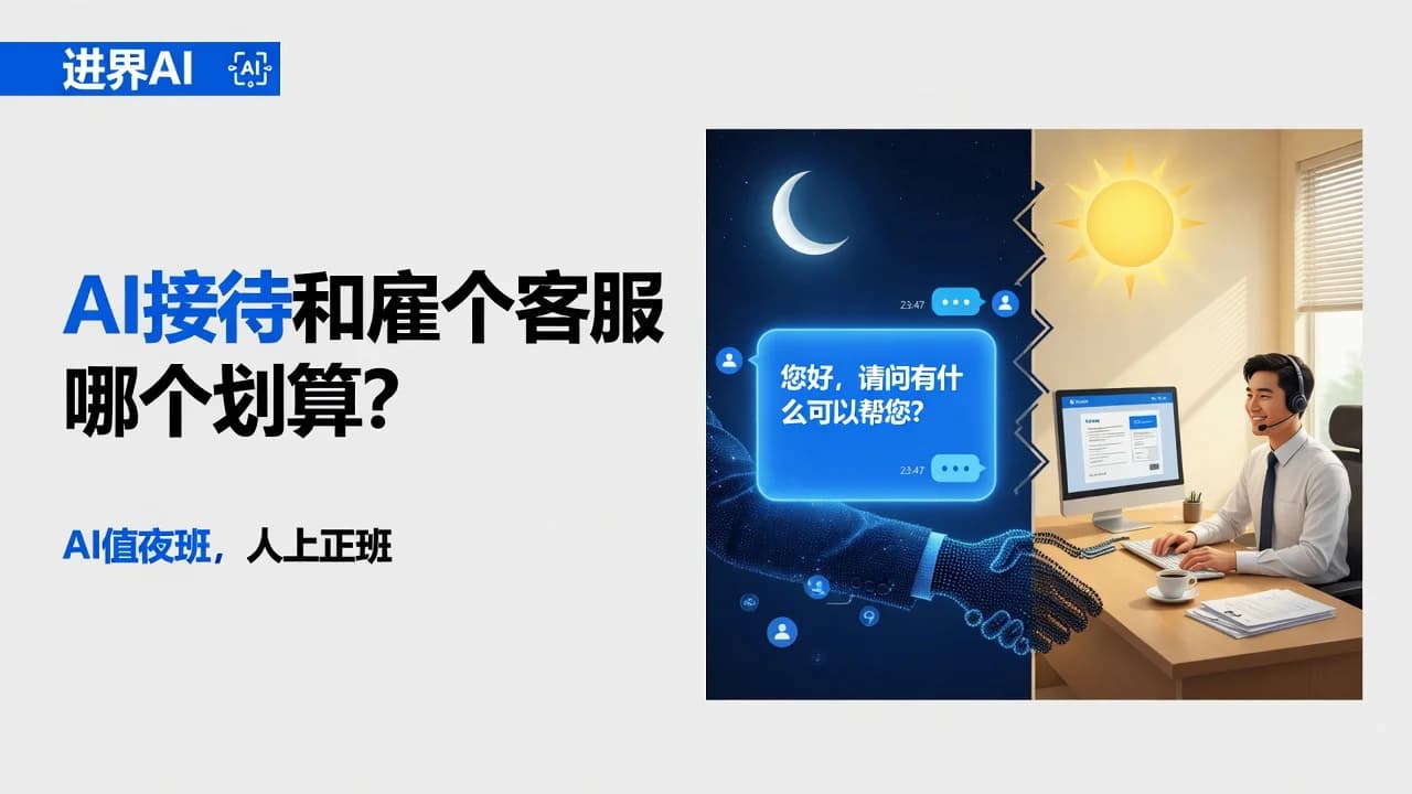 AI接待和雇个客服哪个划算?