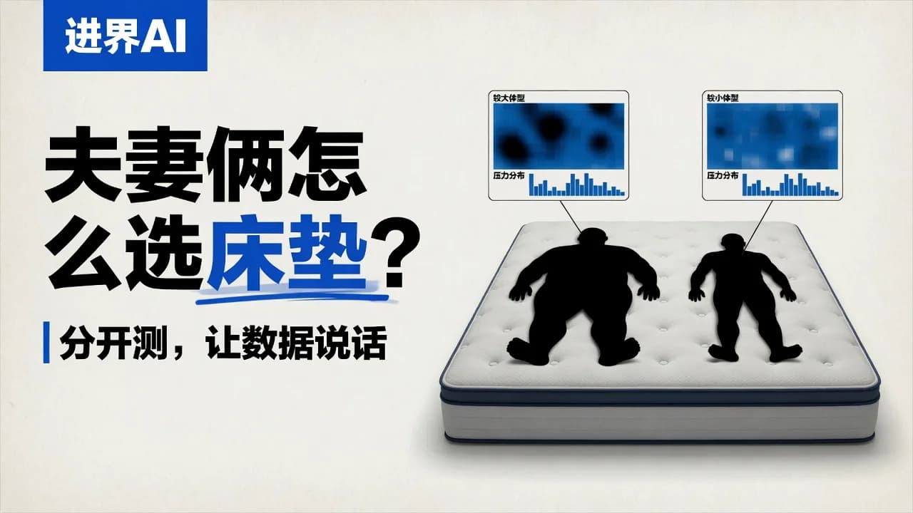 夫妻俩体重差很多怎么选床垫?分开测,让数据说话